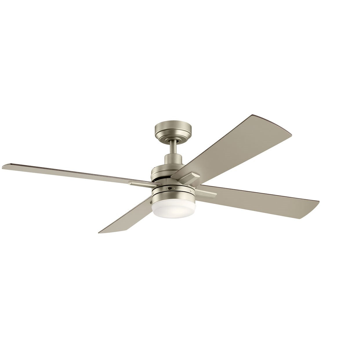 KICHLER 330140NI Lija 52 Inch Led Ceiling Fan In Nickel With Etched Cased Opal Glass