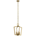 KICHLER 43498NBR Abbotswell 19 Inch 4 Light Pendant In Natural Brass