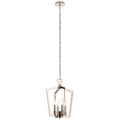 KICHLER 43498PN Abbotswell 19 Inch 4 Light Pendant In Polished Nickel