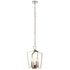 KICHLER 43498PN Abbotswell 19 Inch 4 Light Pendant In Polished Nickel