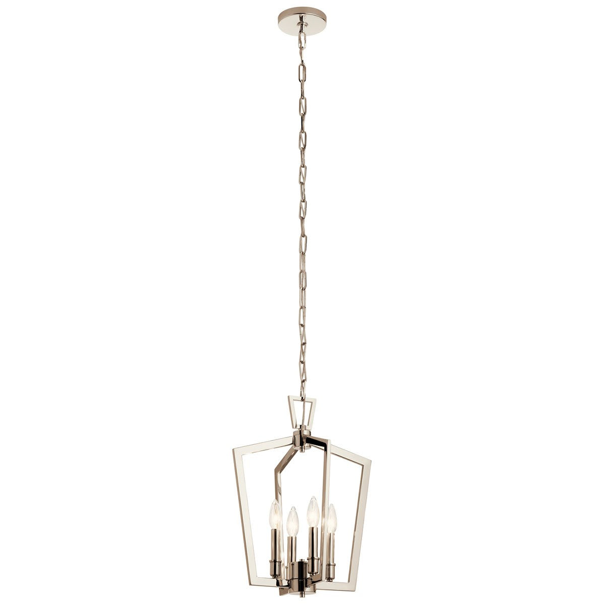 KICHLER 43498PN Abbotswell 19 Inch 4 Light Pendant In Polished Nickel