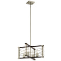 KICHLER 44253MOK Lente Four Light Pendant Midnight Oak