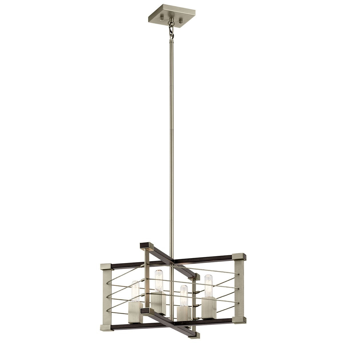 KICHLER 44253Mok Lente Four Light Pendant Midnight Oak