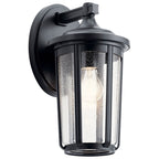 KICHLER 49893BK Fairfield 14.5 Inch 1 Light Wall Light In Black