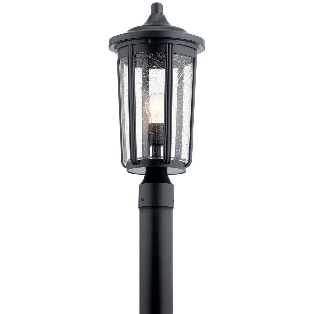 KICHLER 49895BK Fairfield 19.25 Inch 1 Light Post Light In Black