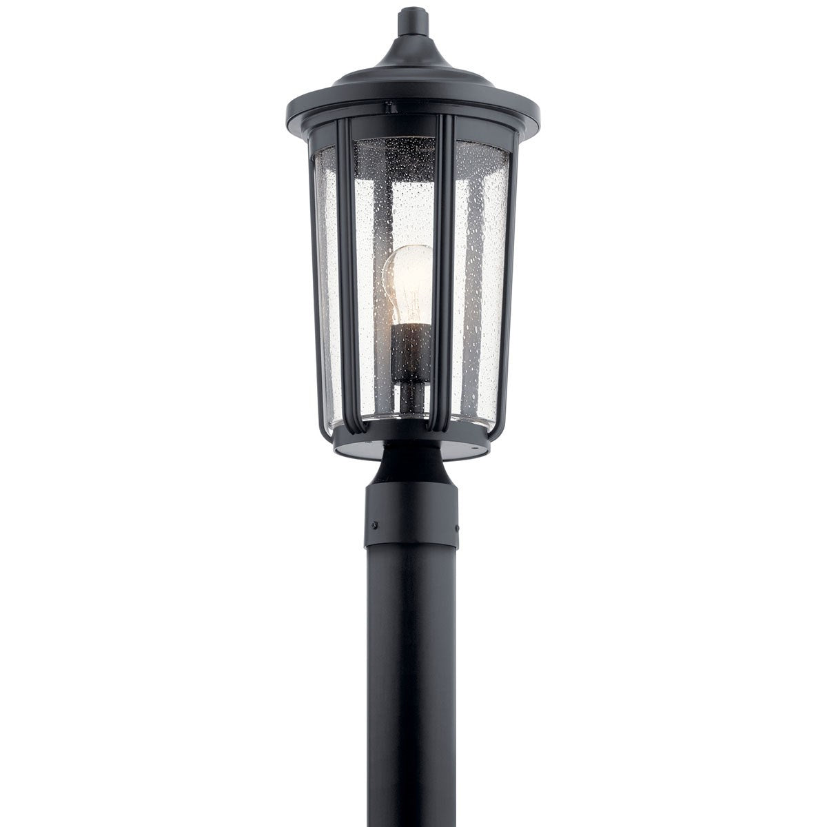 KICHLER 49895BK Fairfield 19.25 Inch 1 Light Post Light In Black