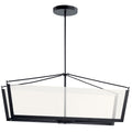 KICHLER 52293BKLED Calters Led Linear Chandelier Black