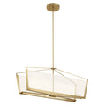 KICHLER 52293CGLED Calters Led Linear Chandelier Champagne Gold