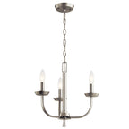 KICHLER 52383NI Kennewick 3 Light Chandelier Brushed Nickel