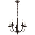 KICHLER 52385OZ Kennewick 5 Light Chandelier Olde Bronze