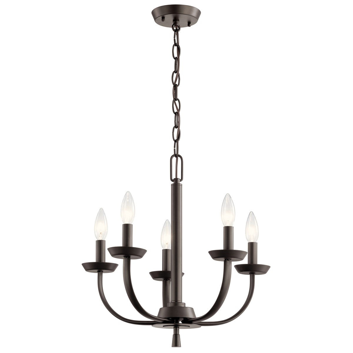 KICHLER 52385OZ Kennewick 5 Light Chandelier Olde Bronze