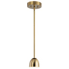 KICHLER 52419BNBLED Baland 4" 1 Light Mini Pendant Brushed Natural Brass
