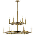 KICHLER 52428BNB Tolani 12 Light Chandelier Brushed Natural Brass