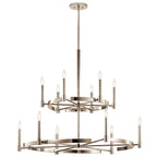 KICHLER 52428PN Tolani 12 Light Chandelier Polished Nickel