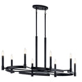 KICHLER 52429BK Tolani 8 Light Oval Chandelier Black