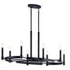 KICHLER 52429BK Tolani 8 Light Oval Chandelier Black