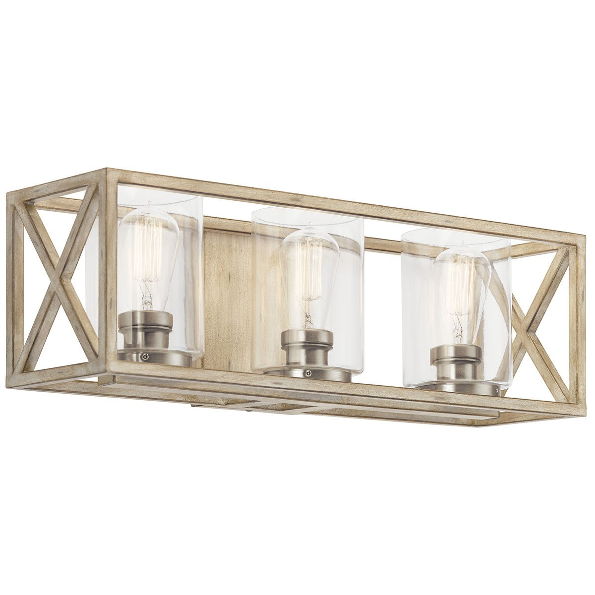 KICHLER 55065DAW Moorgate Three Light Bath Distressed Antique White