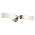 KICHLER 55074PN Truby 19.75" 2 Light Vanity Light With Satin Etched Cased Opal Glass Polished Nickel