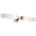 KICHLER 55075PN Truby 24.75" 2 Light Vanity Light With Satin Etched Cased Opal Glass Polished Nickel