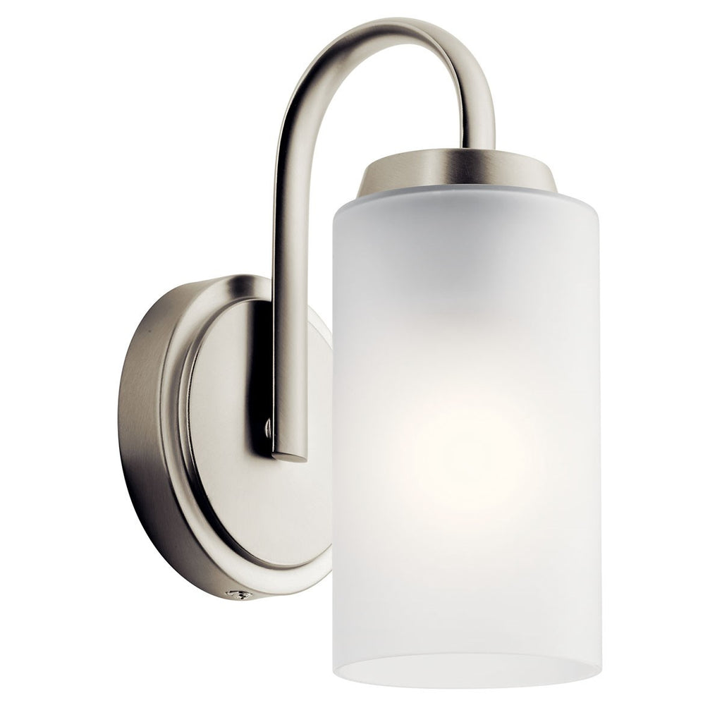 KICHLER 55085NI Kennewick Wall Sconce 1 Light - Brushed Nickel