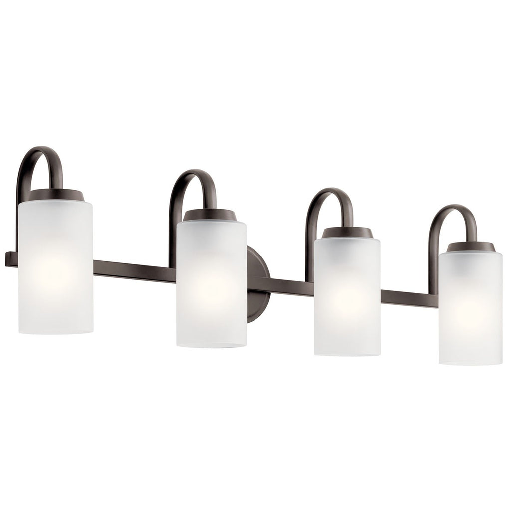 KICHLER 55088OZ Kennewick Bath 4 Light - Olde Bronze