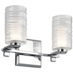 KICHLER 55096CH Giarosa 15" 2 Light Vanity Light Chrome
