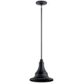 KICHLER 59058BKT Hampshire 16.75 Inch 1 Light Large Outdoor Pendant/Semi Flush In Textured Black