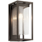 KICHLER 59062OZ Mercer 20 Inch 1 Light Outdoor Wall Light With Clear Seeded Glass In Olde Bronze