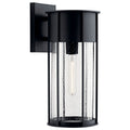 KICHLER 59081BKT Camillo 18" 1 Light Wall Light With Clear Seeded Glass Black