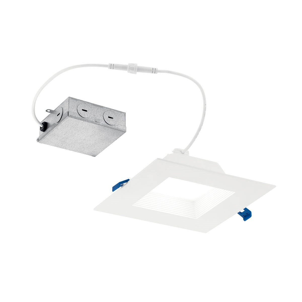 KICHLER DLRC06S3090WHT Direct-To-Ceiling 6 Inch Square Recessed 30K Led Downlight In White