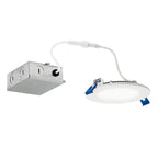 KICHLER DLSL04R2790WHT Direct-To-Ceiling 4 Inch Round Slim 27K Led Downlight In White