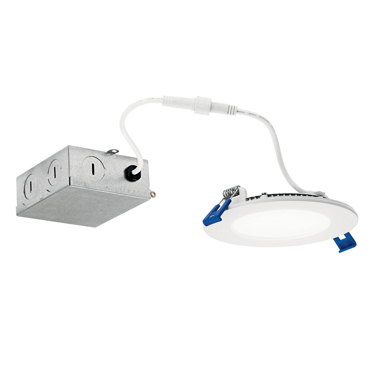 KICHLER DLSL04R2790WHT Direct-To-Ceiling 4 Inch Round Slim 27K Led Downlight In White