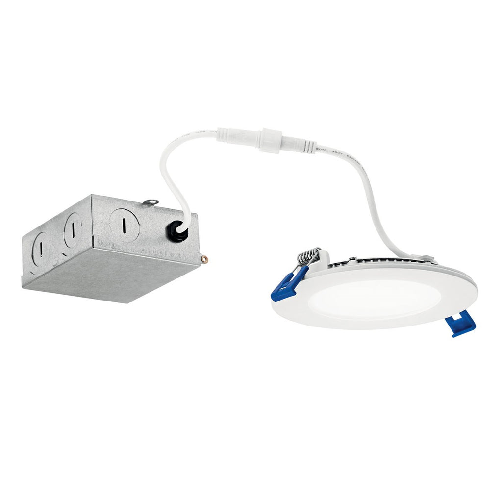 KICHLER DLSL04R3090WHT Direct-To-Ceiling 4 Inch Round Slim 30K Led Downlight In White