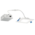 KICHLER DLSL04S2790WHT Direct-To-Ceiling 4 Inch Square Slim 27K Led Downlight In White
