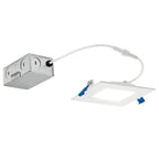KICHLER DLSL04S3090WHT Direct-To-Ceiling 4 Inch Square Slim 30K Led Downlight In White