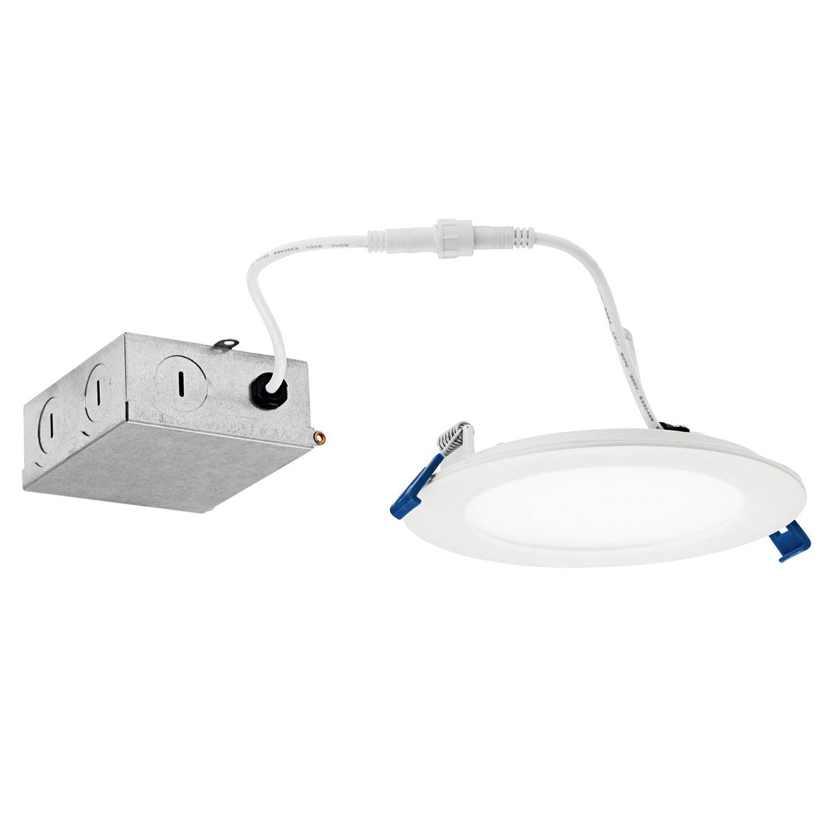KICHLER DLSL05R2790WHT Direct-To-Ceiling 5 Inch Round Slim 27K Led Downlight In White