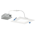 KICHLER DLSL06S3090WHT Direct-To-Ceiling 6 Inch Square Slim 30K Led Downlight In White