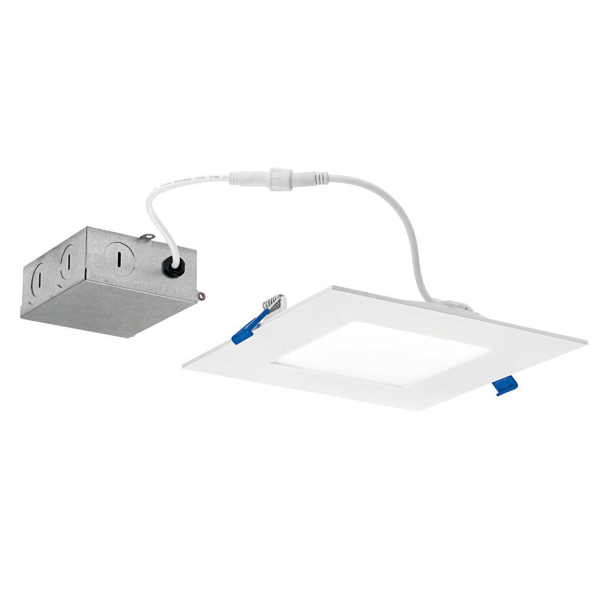 KICHLER DLSL06S3090WHT Direct-To-Ceiling 6 Inch Square Slim 30K Led Downlight In White