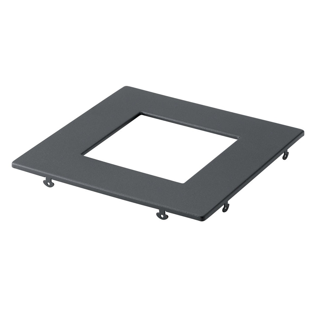 KICHLER DLTSL06SBKT Direct-To-Ceiling Slim Decorative Trim 6 Inch Square Textured Black