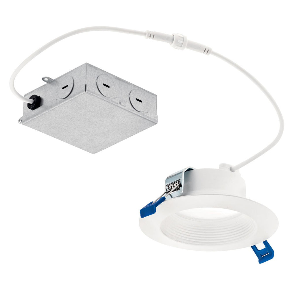 KICHLER DLRC04R3090WHT Direct-To-Ceiling 4 Inch Round Recessed 30K Led Downlight In White