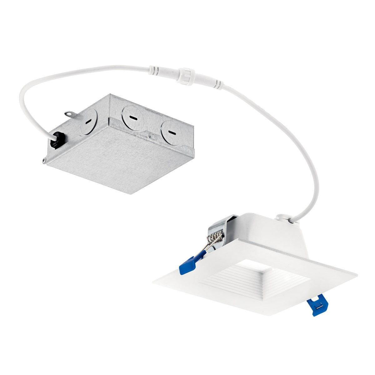 KICHLER DLRC04S3090WHT Direct-To-Ceiling 4 Inch Square Recessed 30K Led Downlight In White