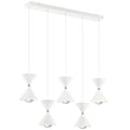 KICHLER 84113MWH Kordan Led Linear Chandelier Matte White