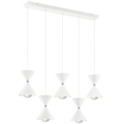 KICHLER 84113MWH Kordan Led Linear Chandelier Matte White