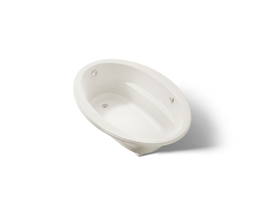 KOHLER K-1162-GHW-96 Sunward 60" X 42" Drop-In Heated Bubblemassage Air Bath With Bask Heated Surface - Biscuit