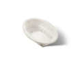 KOHLER K-1162-W1-96 Sunward 60" X 42" Drop-In Whirlpool Bath With Bask Heated Surface - Biscuit