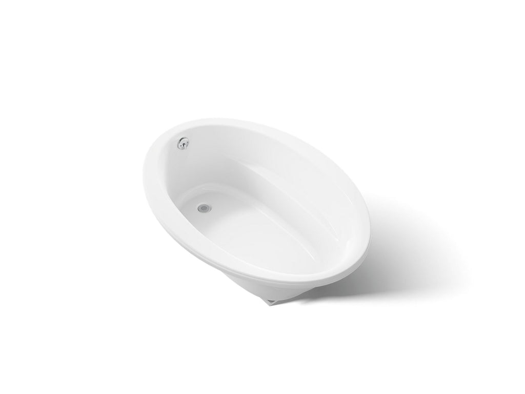 KOHLER K-1163-S1-0 Sunward 60" X 42" Drop-In Bath - White