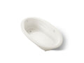 KOHLER K-1164-GHW-96 Sunward 72" X 42" Drop-In Heated Bubblemassage Air Bath With Bask Heated Surface - Biscuit