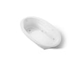 KOHLER K-1164-HB-0 Sunward 72" X 42" Drop-In Heated Whirlpool Bath - White
