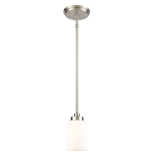 ELK SHOWROOM 11665/1 Dawson 4'' Wide 1-Light Mini Pendant - Satin Nickel