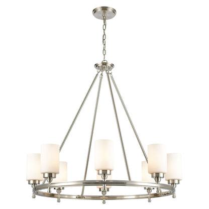 ELK SHOWROOM 11668/8 Dawson 33'' Wide 8-Light Chandelier - Satin Nickel